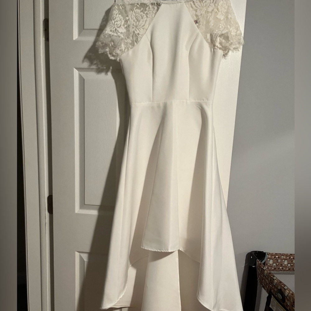 Chi chi white midi dresss